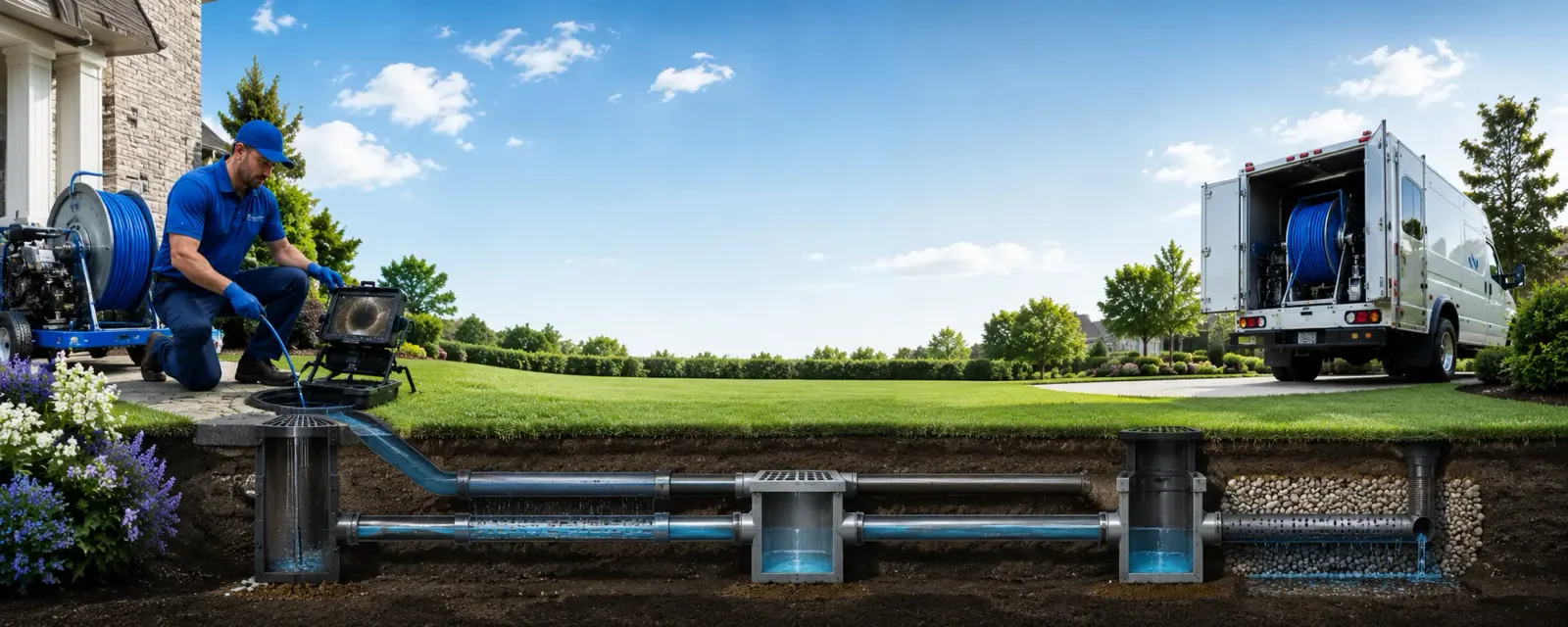 Outdoor drain cleaning information for Calamus, IA